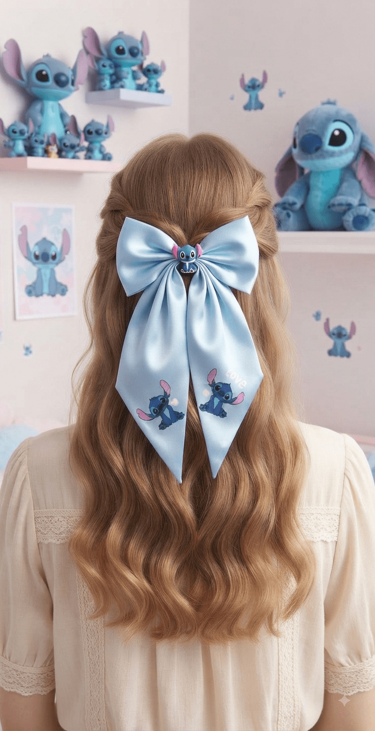 Cartoon Character Hair Bows – Cute Bow Clips for Girls - Angelique Boutique