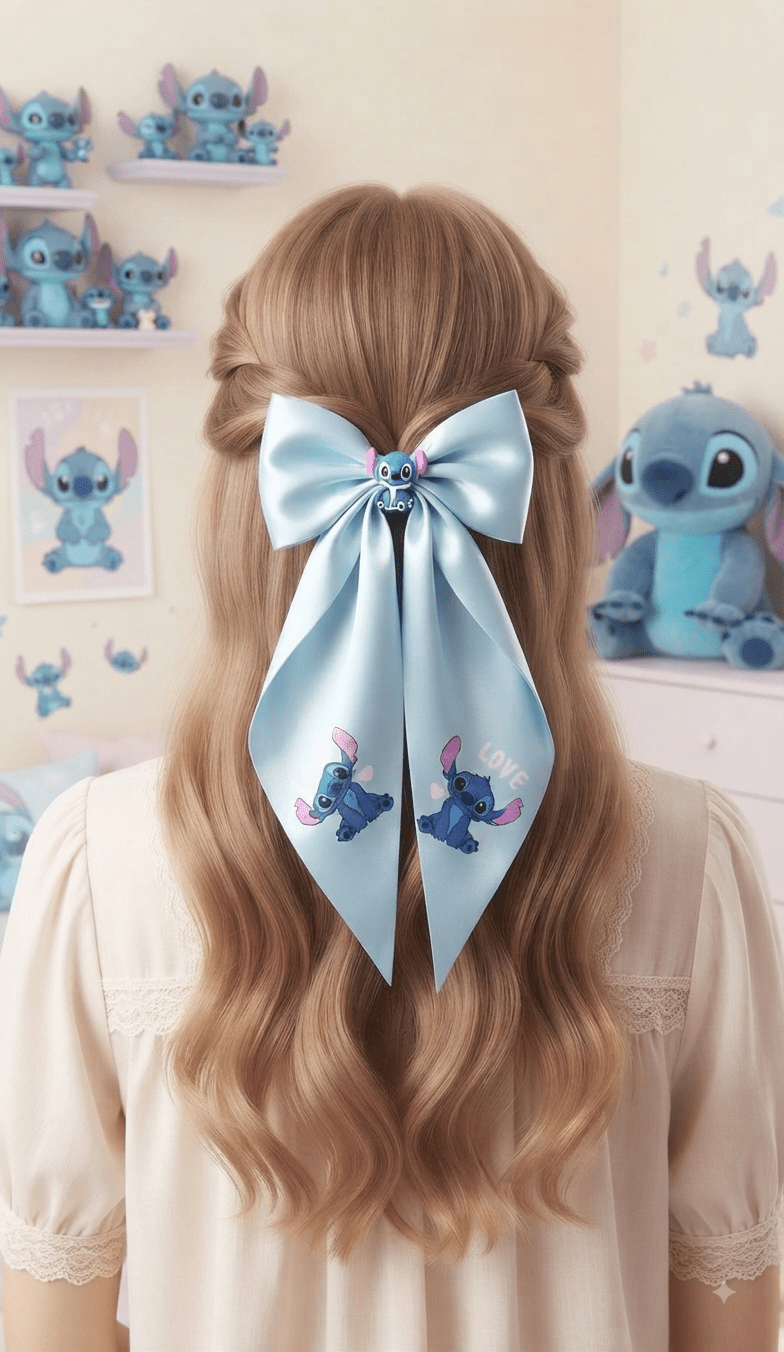 Cartoon Character Hair Bows – Cute Bow Clips for Girls - Angelique Boutique