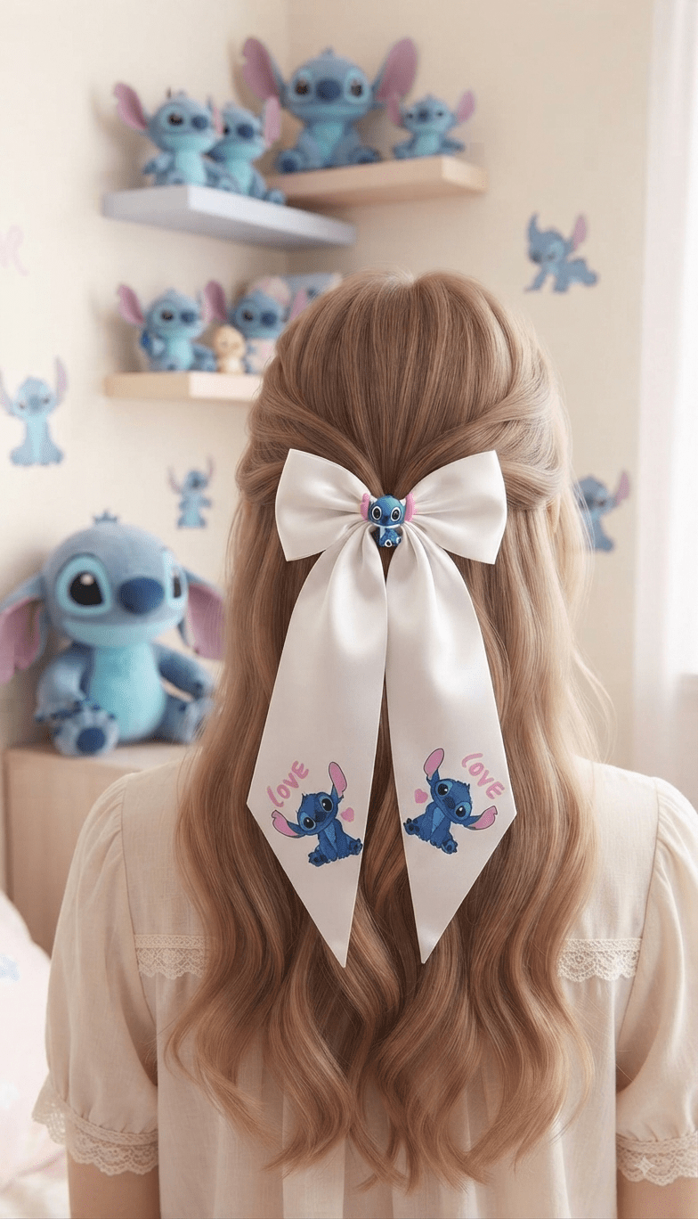 Cartoon Character Hair Bows – Cute Bow Clips for Girls - Angelique Boutique