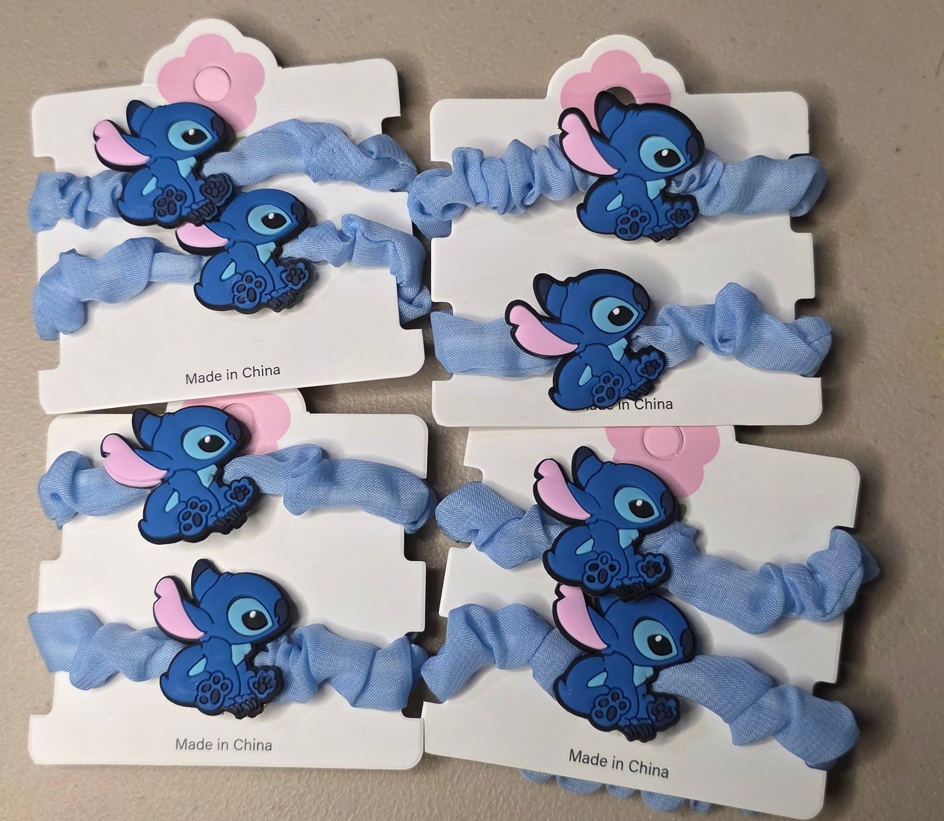 Cartoon Character Scrunchies Set of 2 – Cute Hair Ties for Girls - Angelique Boutique