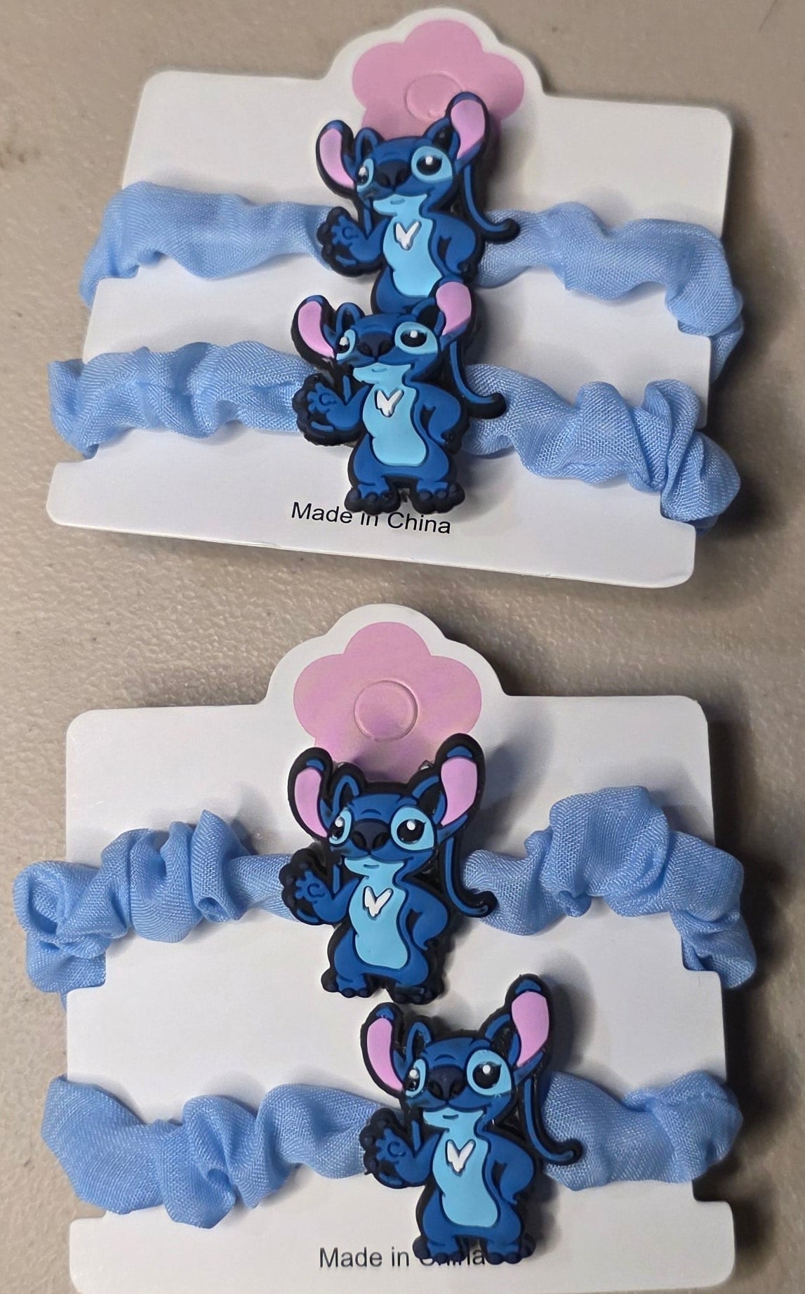 Cartoon Character Scrunchies Set of 2 – Cute Hair Ties for Girls - Angelique Boutique