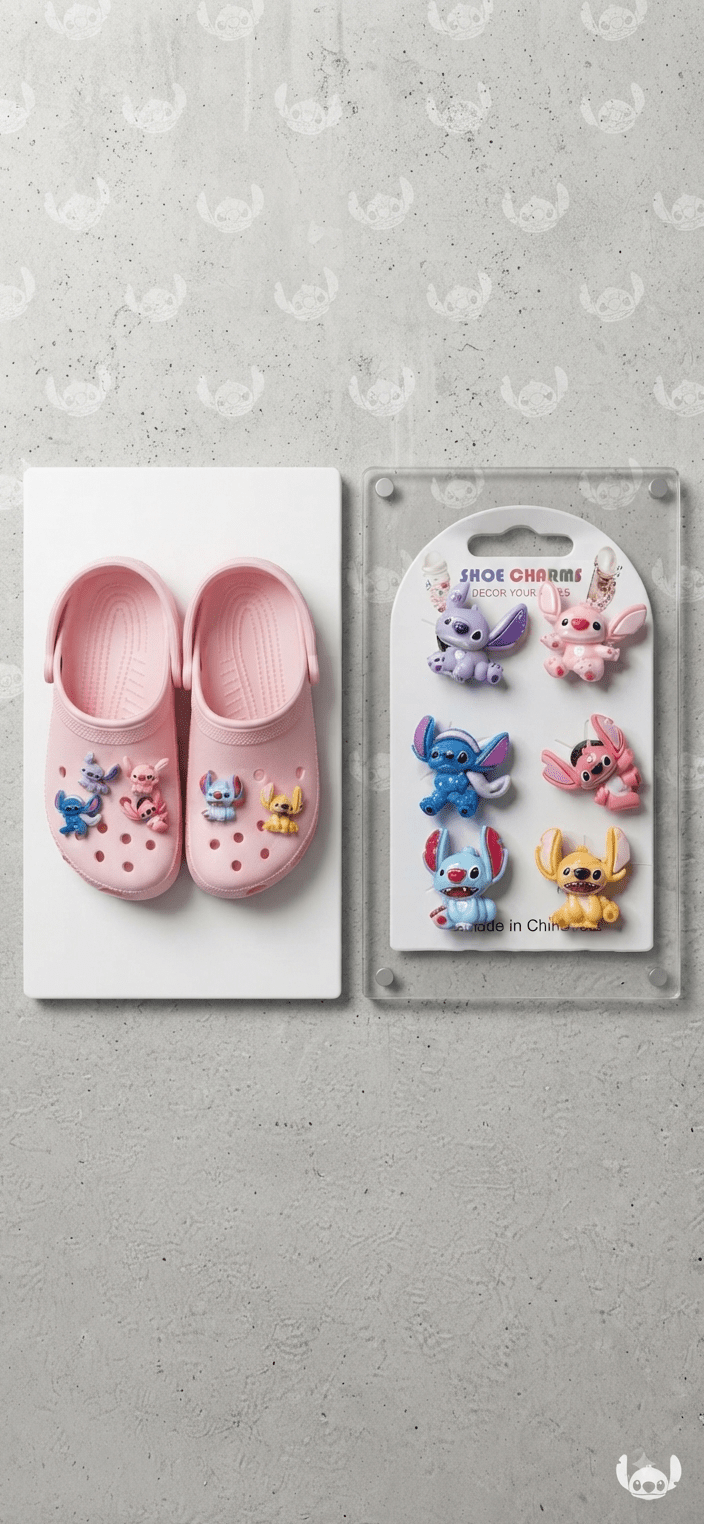 Cartoon Character Shoe Charms Pack of 6 - Angelique Boutique