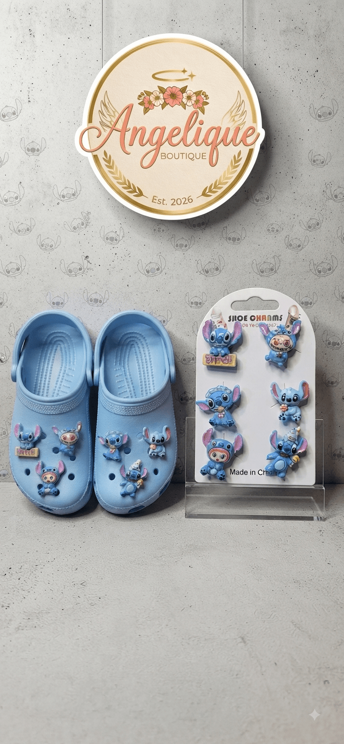 Cartoon Character Shoe Charms Pack of 6 - Angelique Boutique