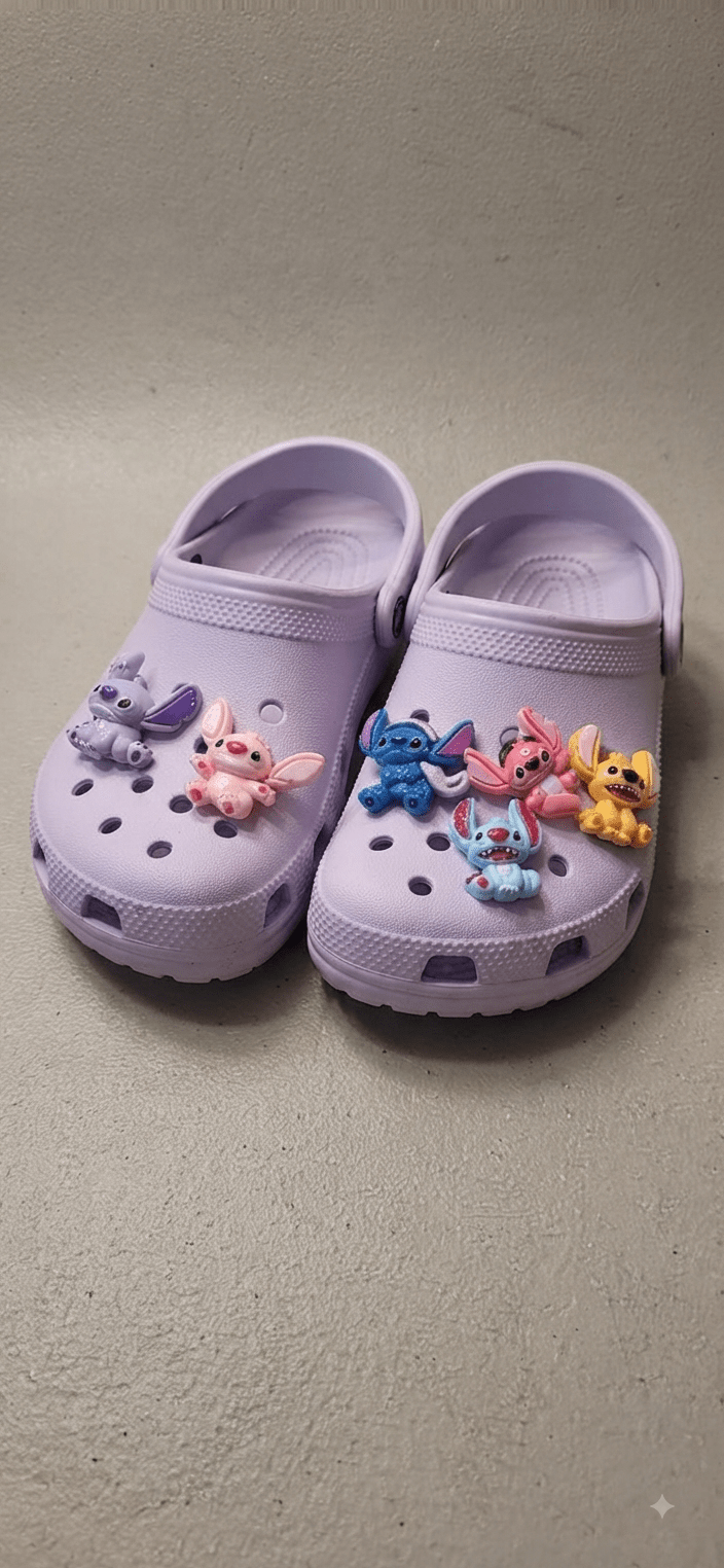 Cartoon Character Shoe Charms Pack of 6 - Angelique Boutique