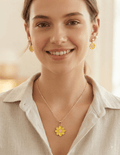 Chain Necklace & 3 Pairs Earrings Set – 7 Colors - Angelique Boutique