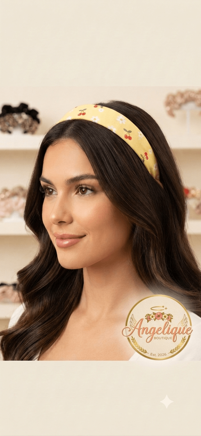 Cherry Charm Hair Band – Cute & Fruity Style - Angelique Boutique