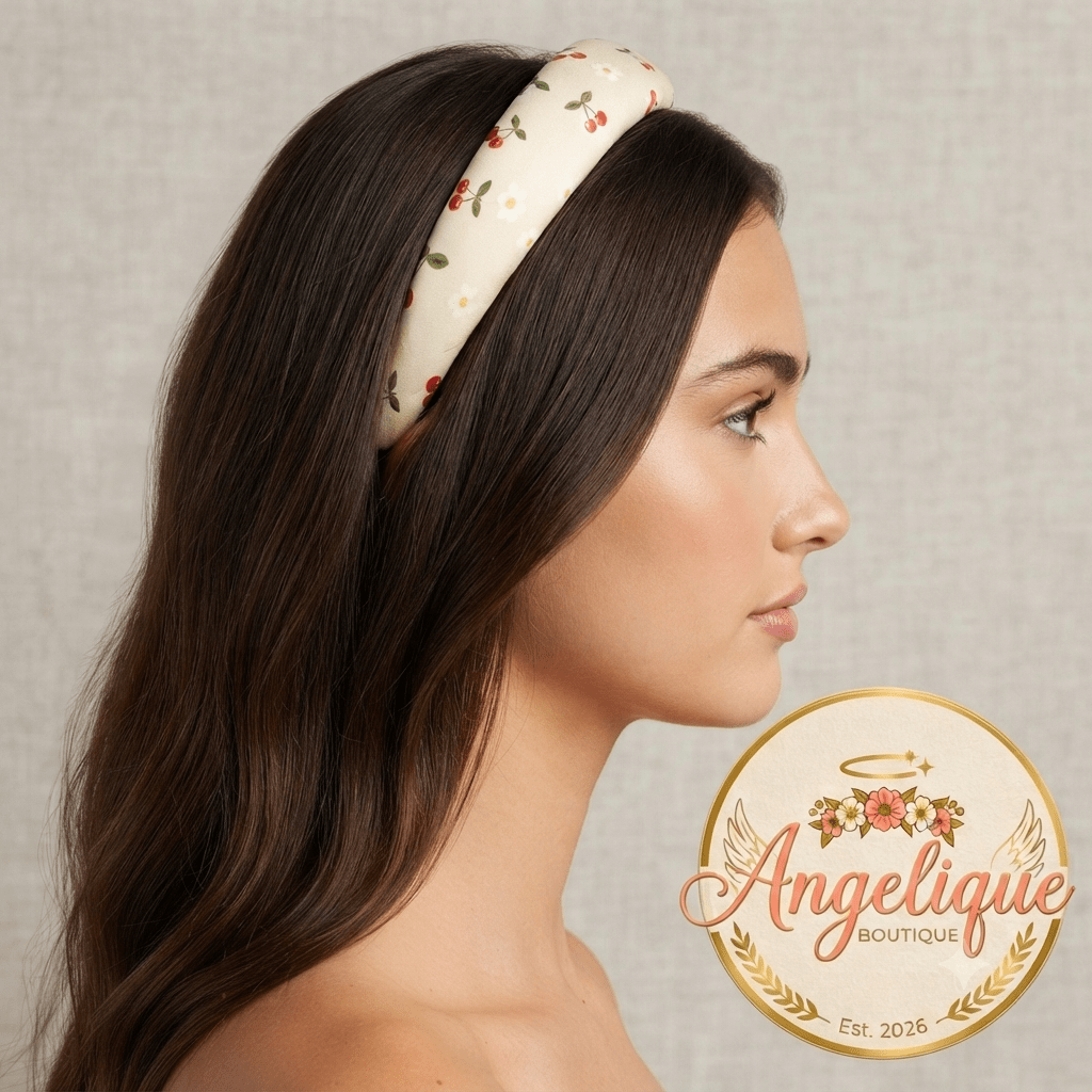 Cherry Charm Hair Band – Cute & Fruity Style - Angelique Boutique