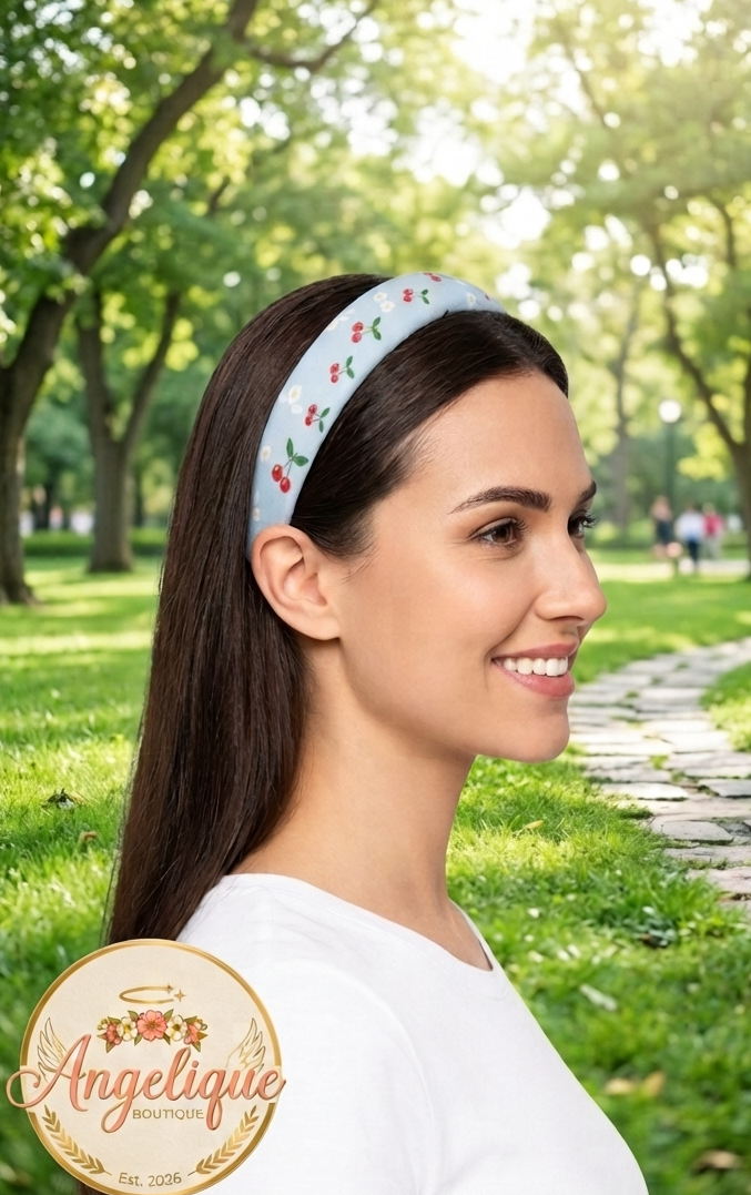 Cherry Charm Hair Band – Cute & Fruity Style - Angelique Boutique