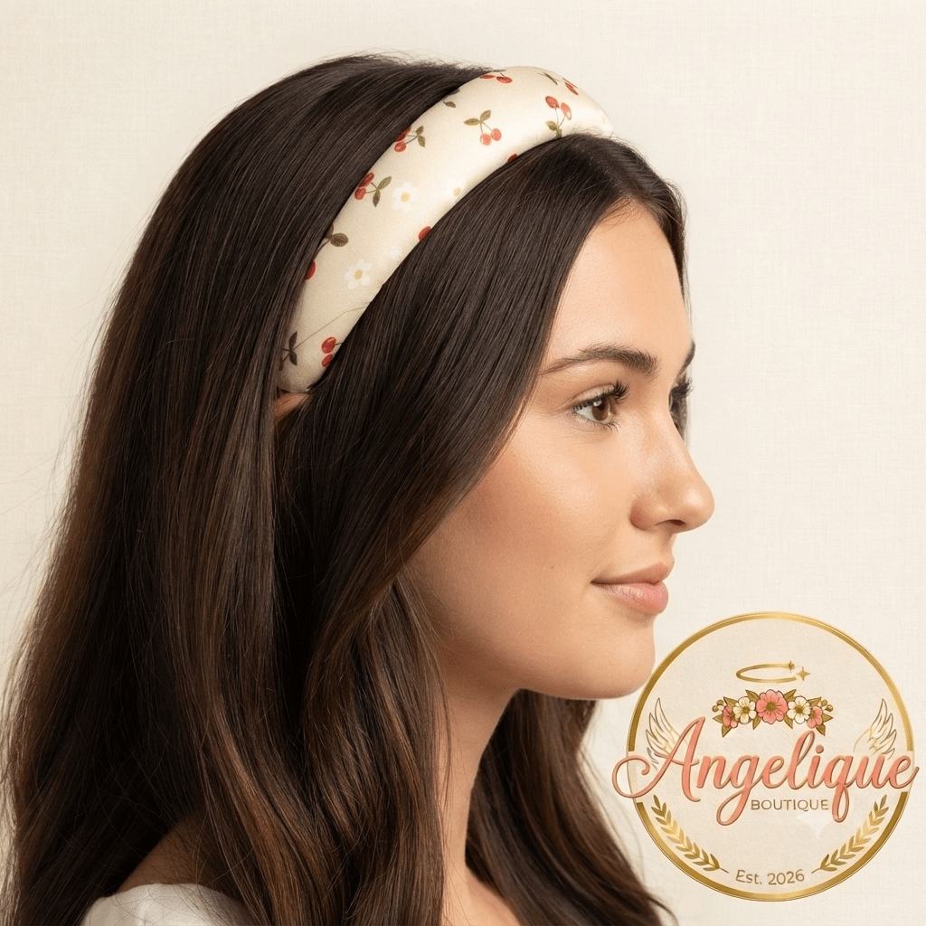 Cherry Charm Hair Band – Cute & Fruity Style - Angelique Boutique