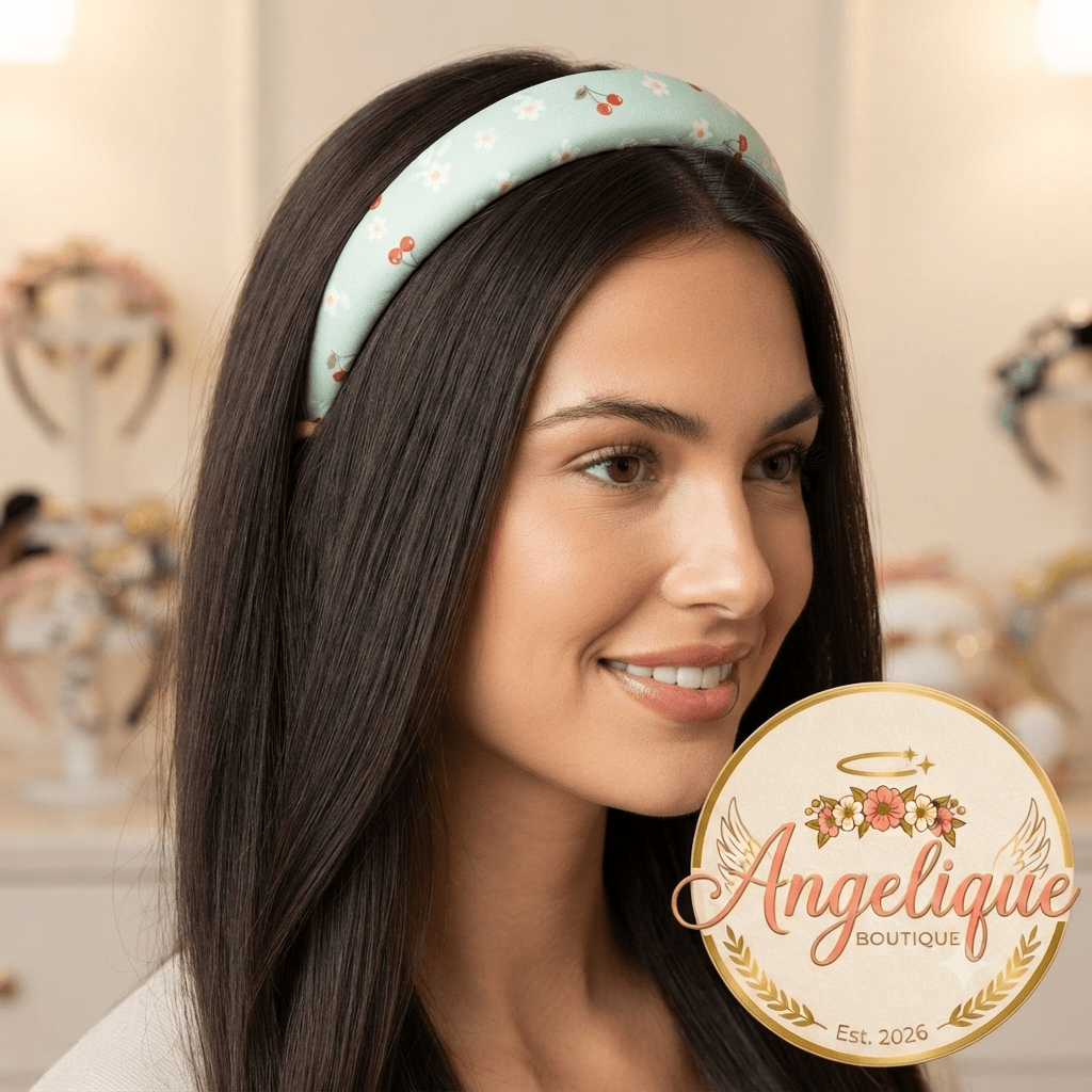 Cherry Charm Hair Band – Cute & Fruity Style - Angelique Boutique