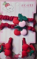 Cherry Hair Accessories Set for Girls – 4 Pieces - Angelique Boutique