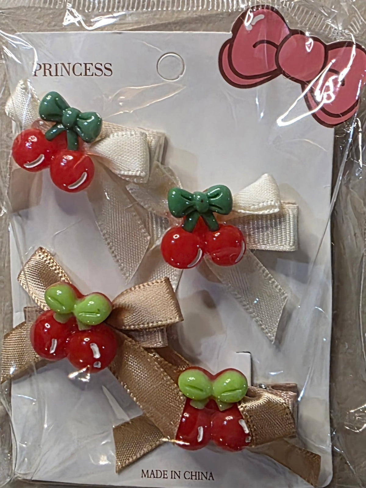 Cherry Hair Bows for Girls – Cute Bow Hair Clip - Angelique Boutique