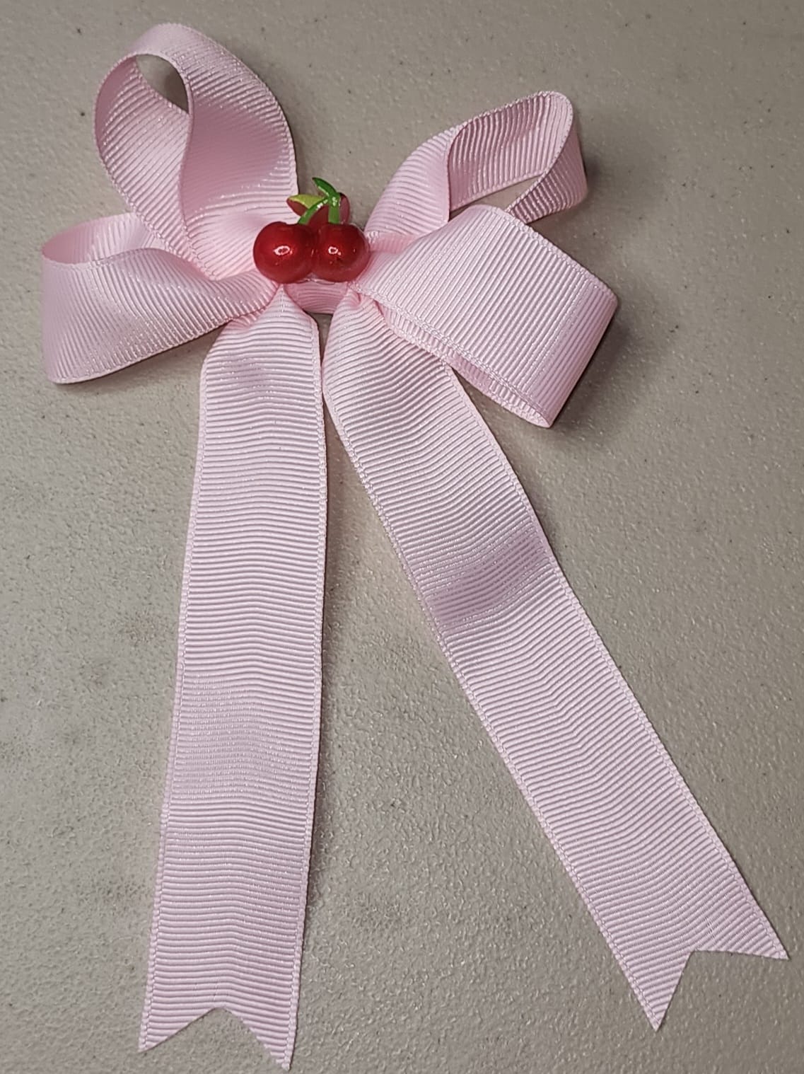 Cherry & Strawberry Tail Hair Bow Clip for Girls - Angelique Boutique