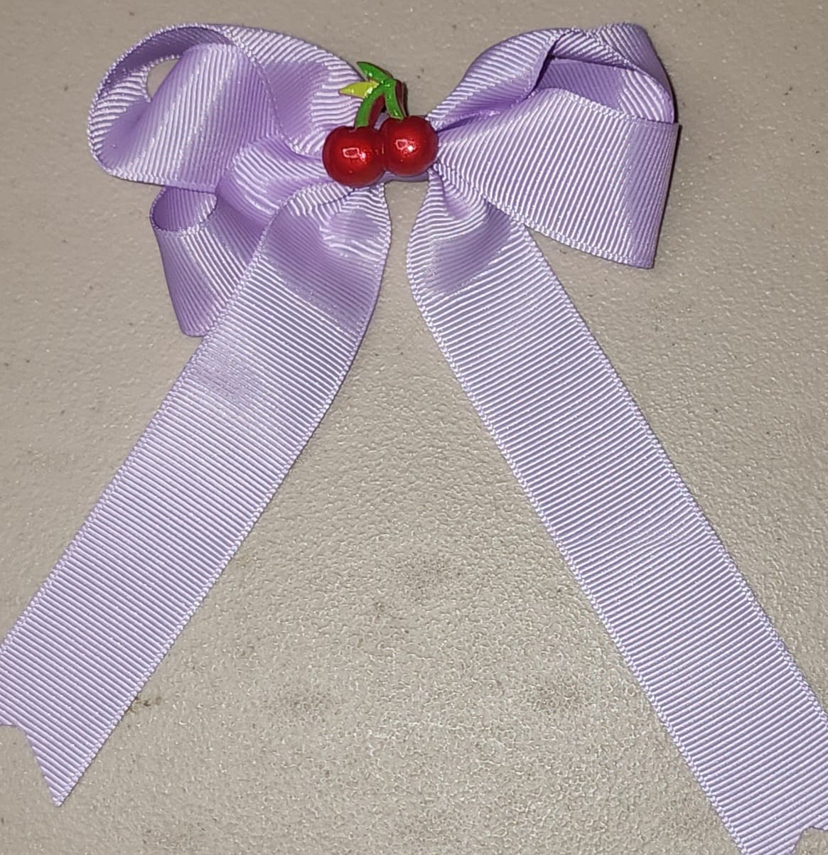 Cherry & Strawberry Tail Hair Bow Clip for Girls - Angelique Boutique