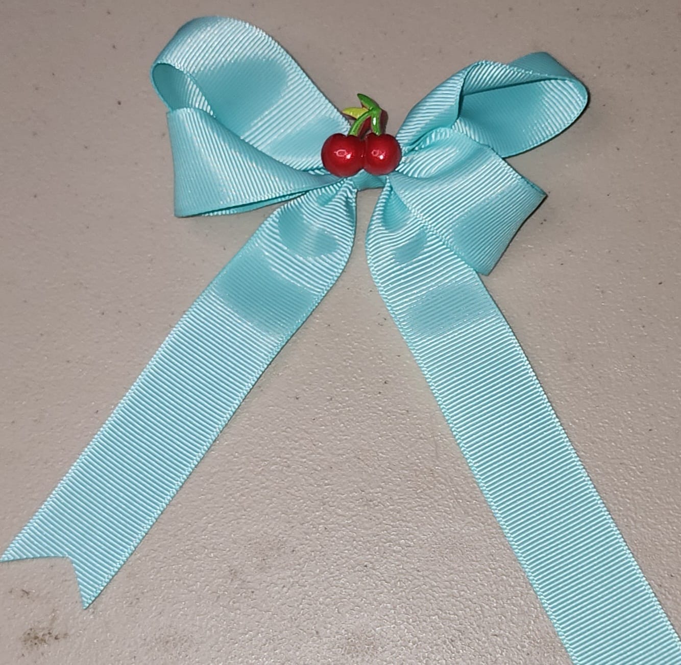 Cherry & Strawberry Tail Hair Bow Clip for Girls - Angelique Boutique