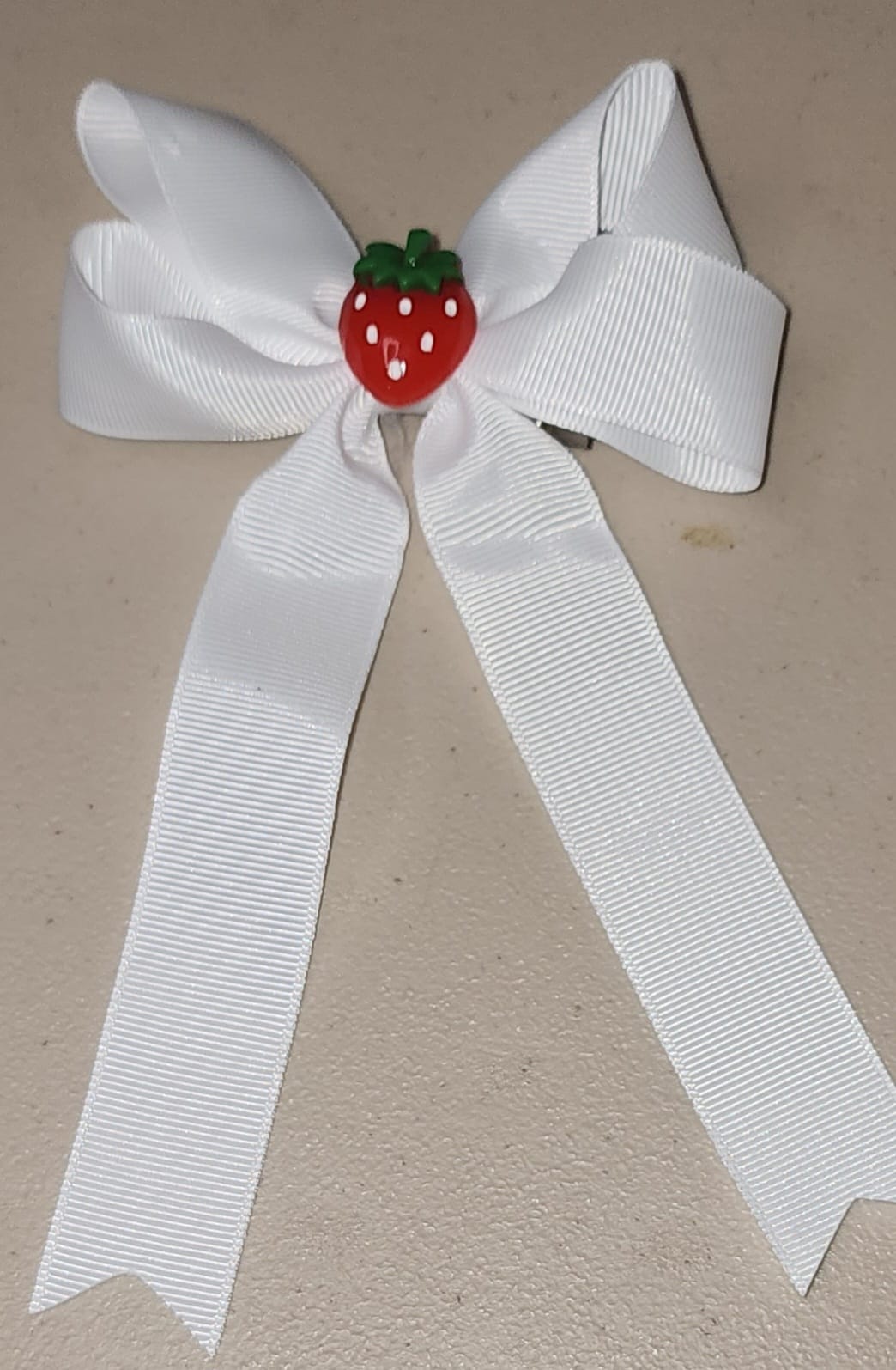 Cherry & Strawberry Tail Hair Bow Clip for Girls - Angelique Boutique