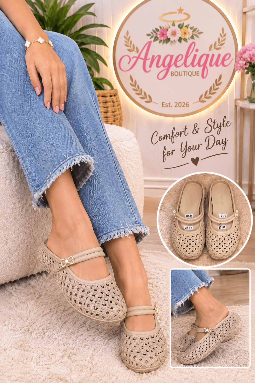 Classic Foam Clogs – Lightweight Slip-On Shoes for Women - Angelique Boutique