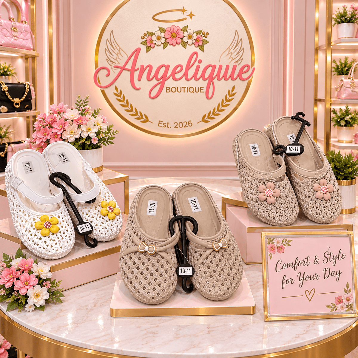 Classic Foam Clogs – Lightweight Slip-On Shoes for Women - Angelique Boutique