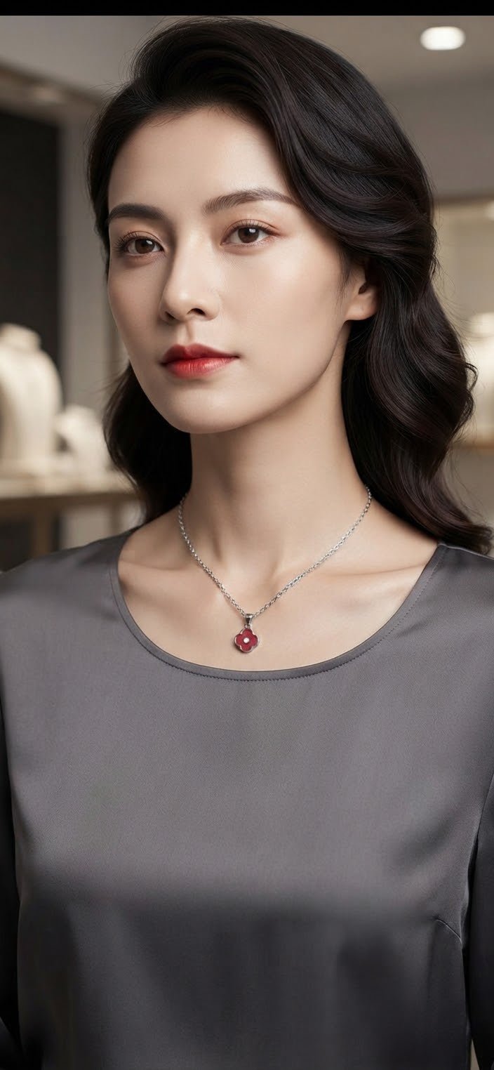 Clover Charm Chain Necklace – Stainless Steel Gold & Silver - Angelique Boutique