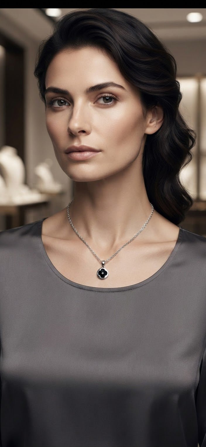 Clover Charm Chain Necklace – Stainless Steel Gold & Silver - Angelique Boutique