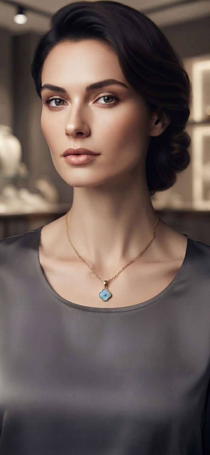 Clover Charm Chain Necklace – Stainless Steel Gold & Silver - Angelique Boutique