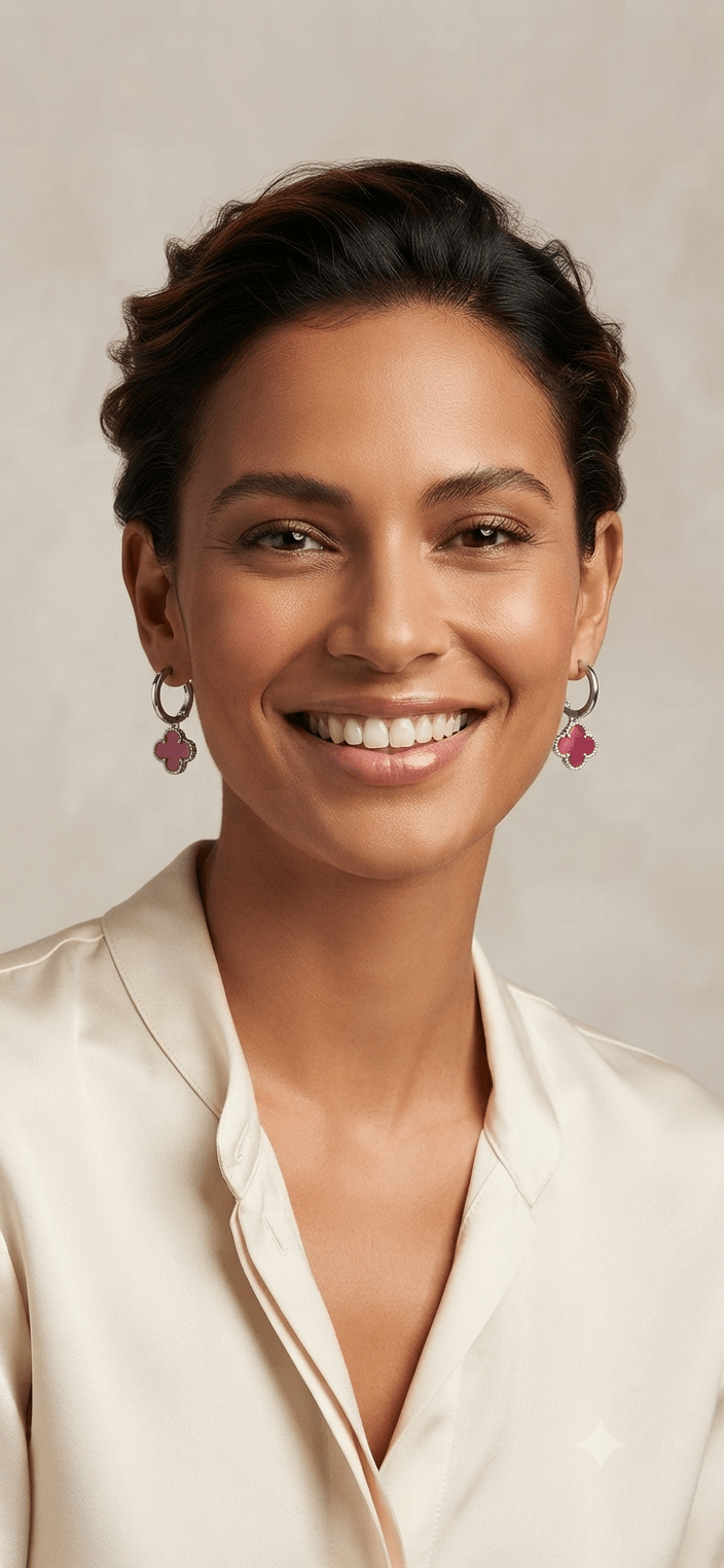 Clover Stainless Steel Earrings for Women – 7 Colors - Angelique Boutique