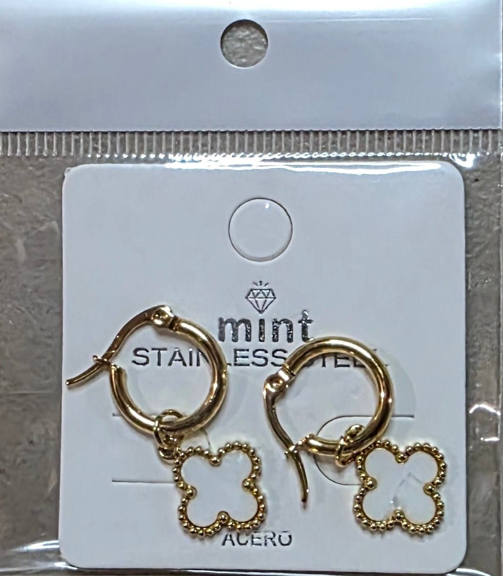Clover Stainless Steel Earrings for Women – 7 Colors - Angelique Boutique