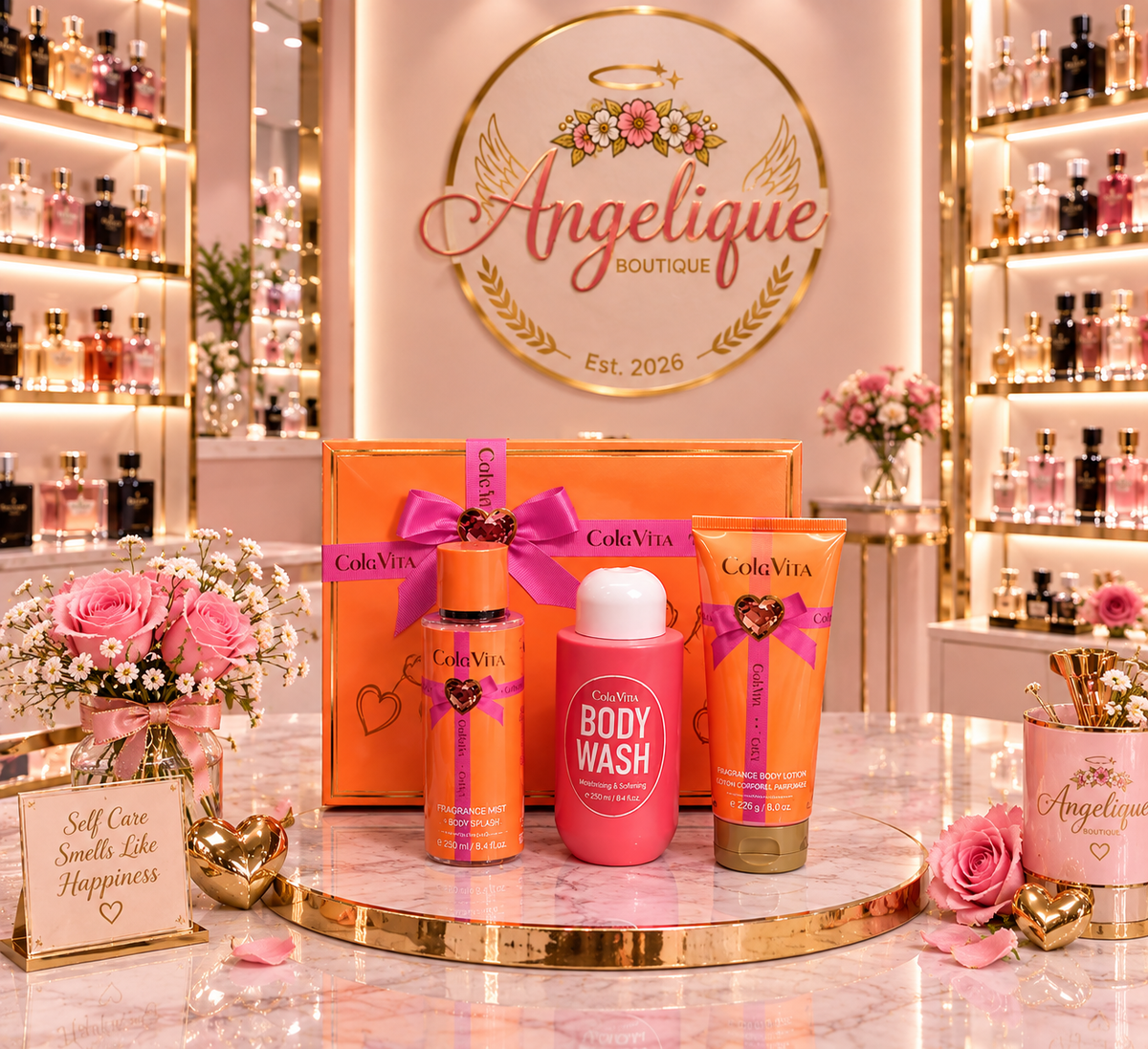 Colg Vita 40 Red Body Care Gift Set | 3-Piece - Angelique Boutique