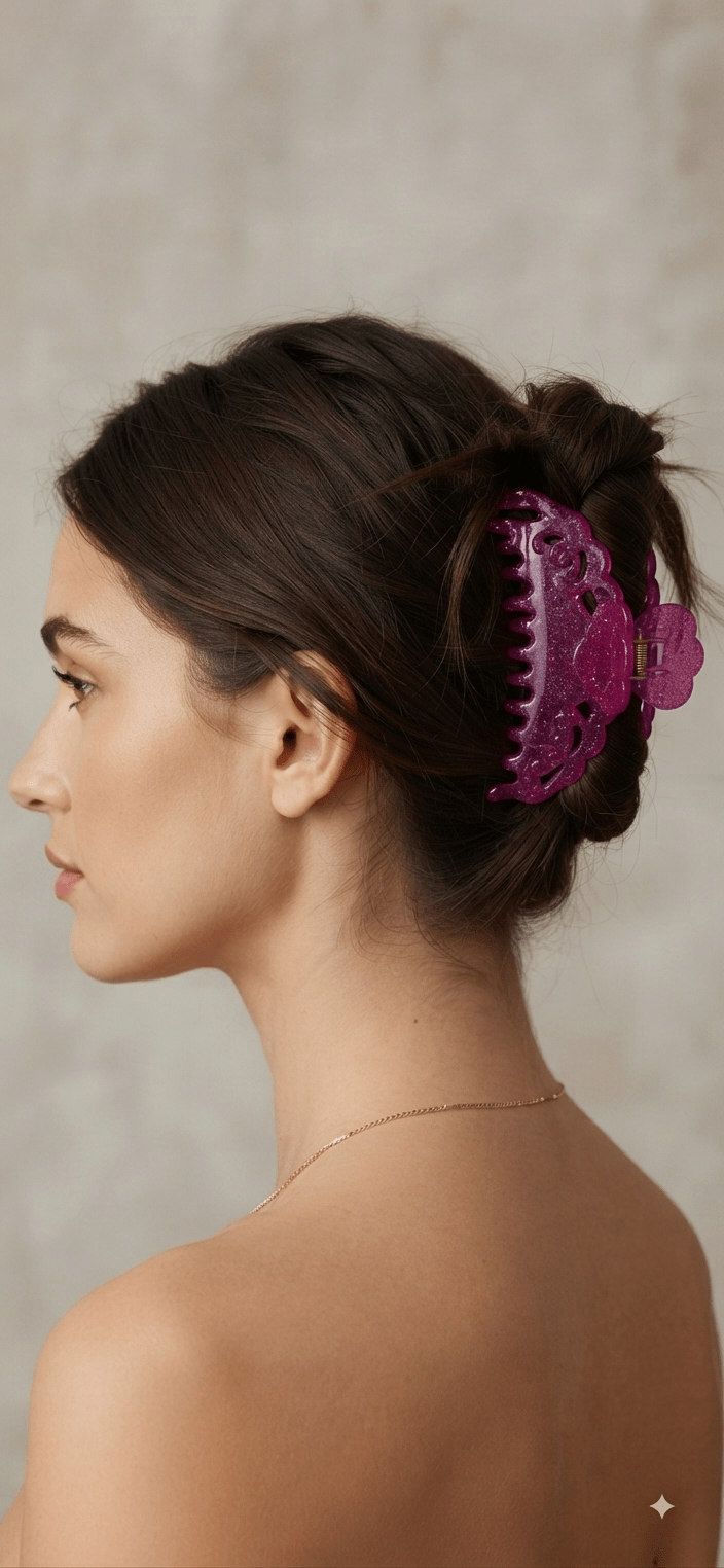 Colorful Claw Hair Clips for Women – 11 Vibrant Colors - Angelique Boutique
