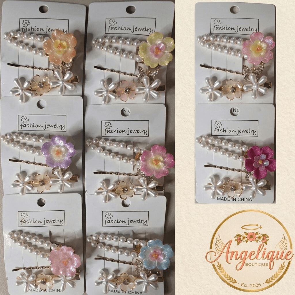 Colorful Hair Pins | Women's Hair Accessories - Angelique Boutique