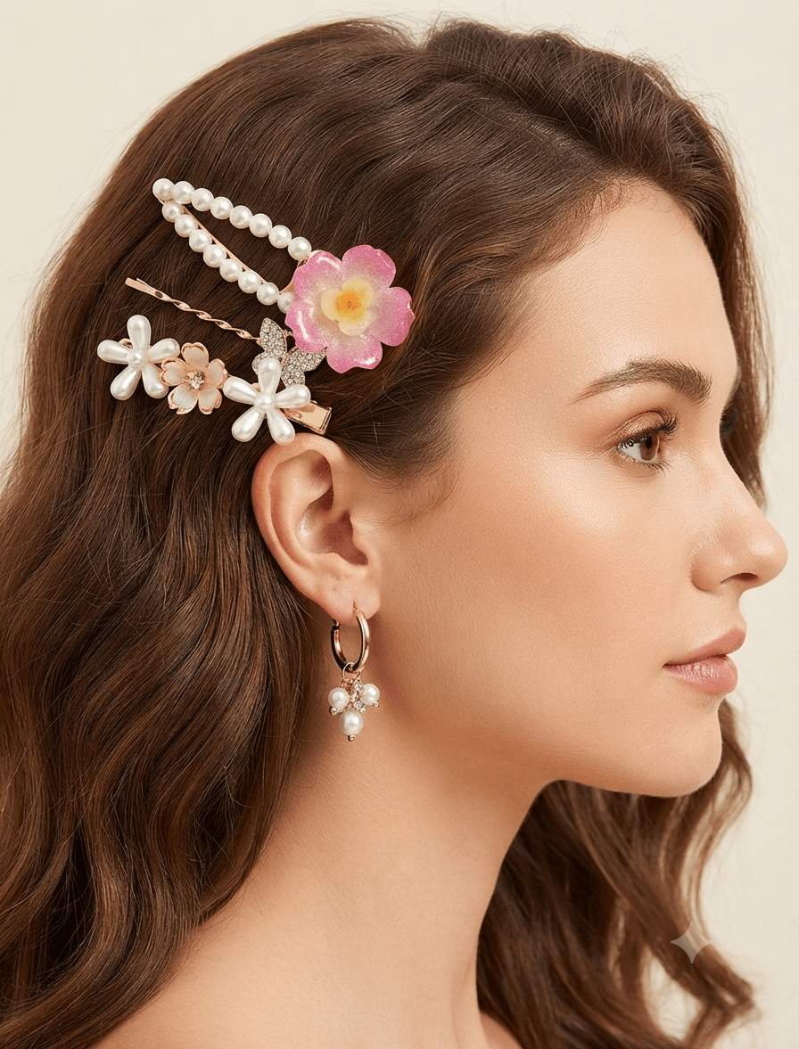 Colorful Hair Pins | Women's Hair Accessories - Angelique Boutique