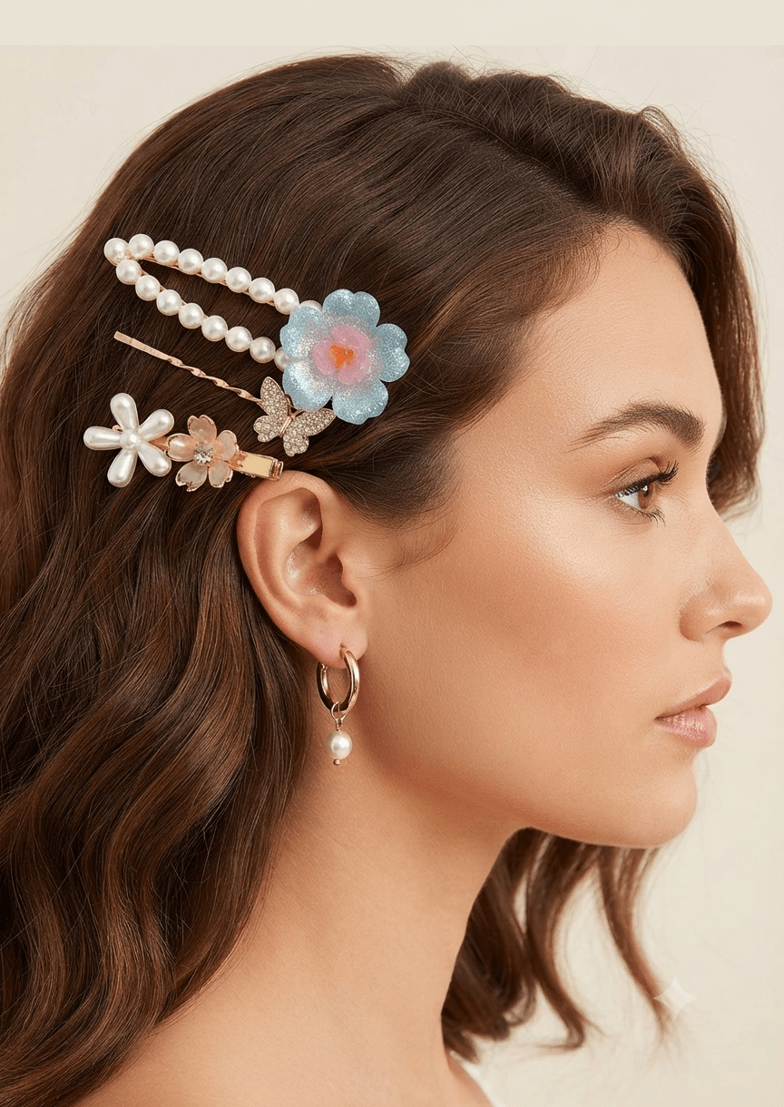 Colorful Hair Pins | Women's Hair Accessories - Angelique Boutique