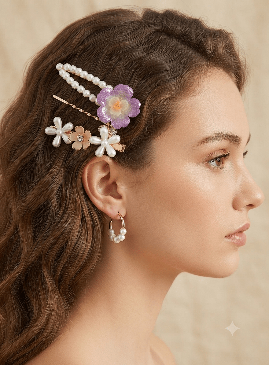 Colorful Hair Pins | Women's Hair Accessories - Angelique Boutique