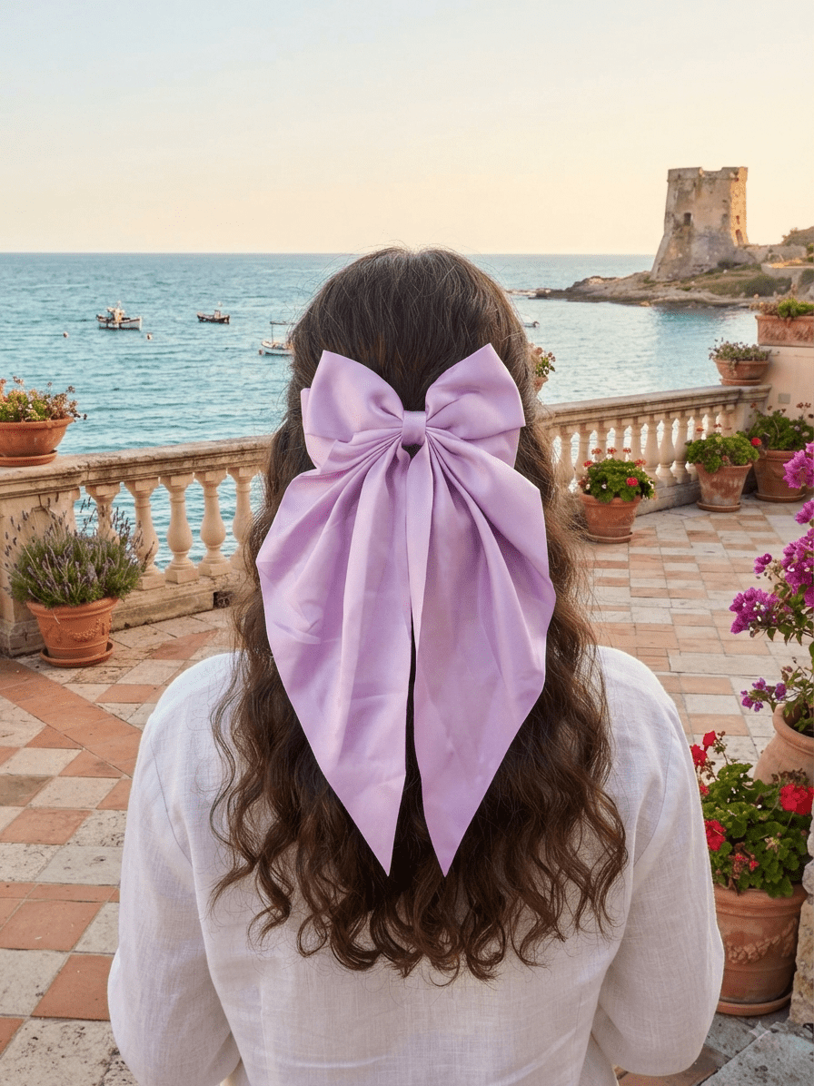 Coquette Big Hair Bow – Solid Color Oversized Bow - Angelique Boutique
