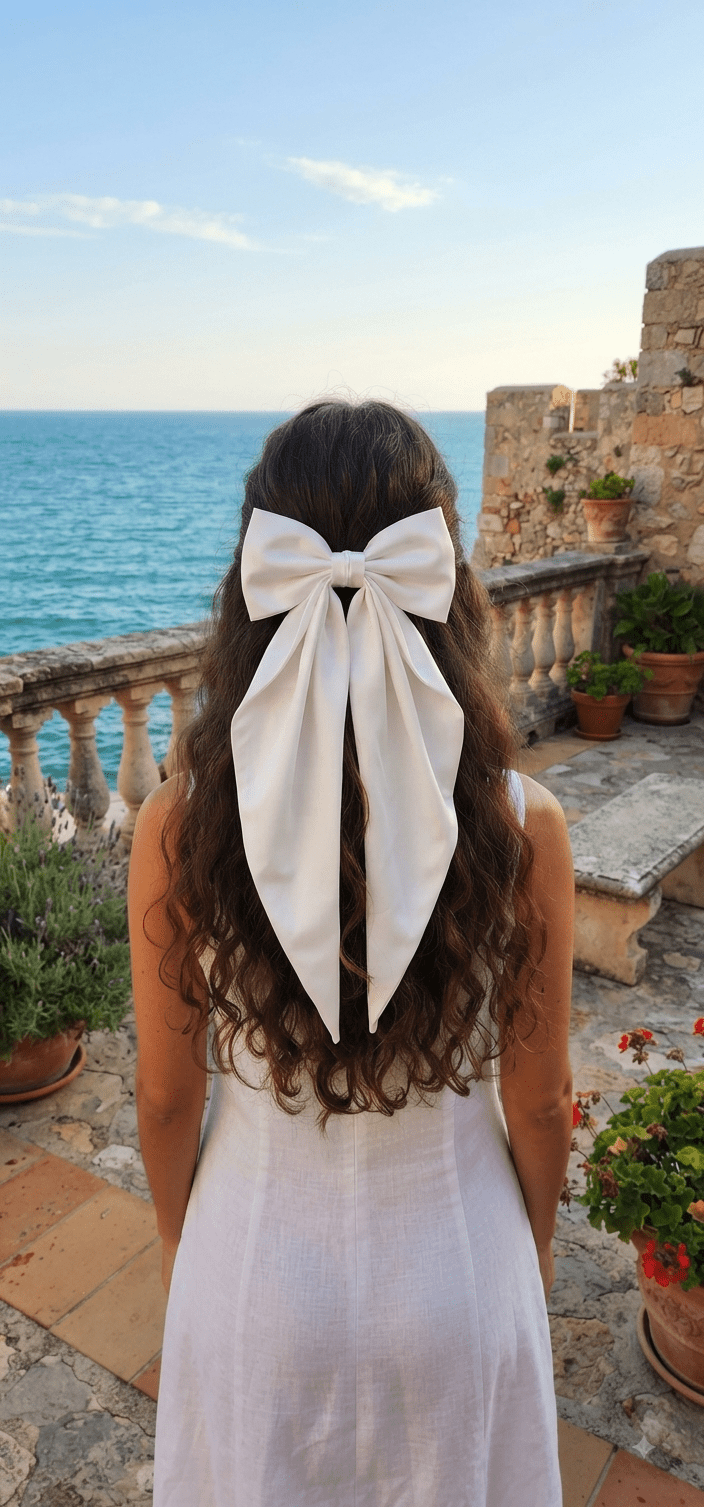 Coquette Big Hair Bow – Solid Color Oversized Bow - Angelique Boutique