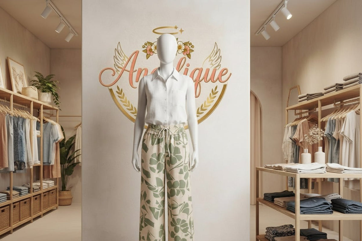 Cotton Palazzo Shorts – Wide Leg Casual Pants for Women - Angelique Boutique