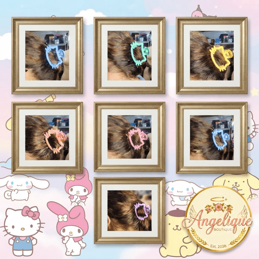 Cute Cartoon Claw Clips – Pastel Colors for Women - Angelique Boutique
