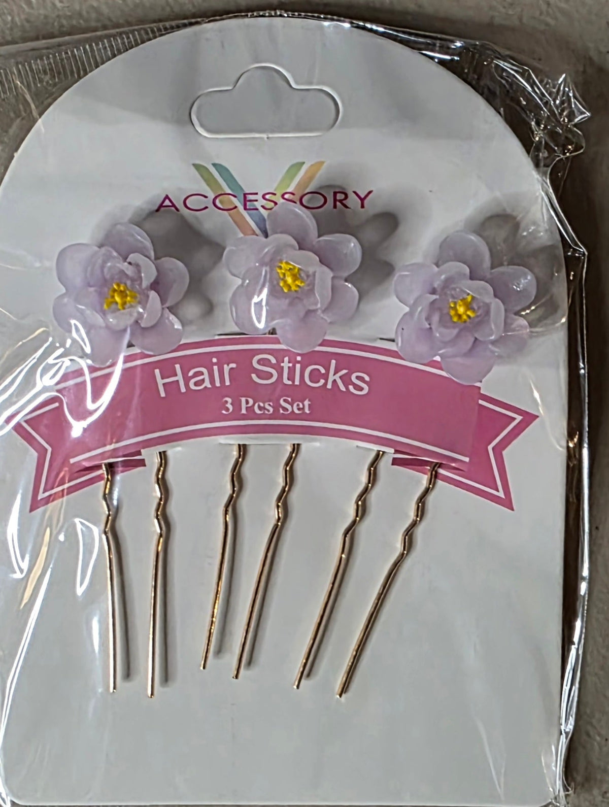 Decorative Hair Sticks | Green, Blue, White, Purple, Pink & Yellow - Angelique Boutique