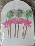 Decorative Hair Sticks | Green, Blue, White, Purple, Pink & Yellow - Angelique Boutique