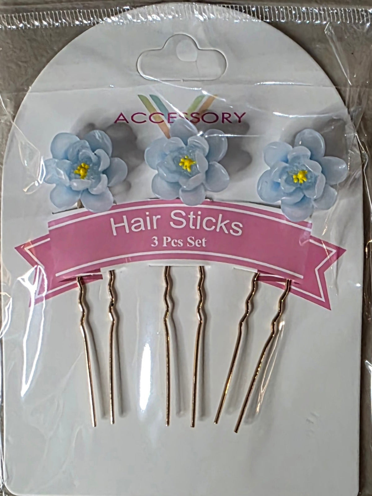 Decorative Hair Sticks | Green, Blue, White, Purple, Pink & Yellow - Angelique Boutique