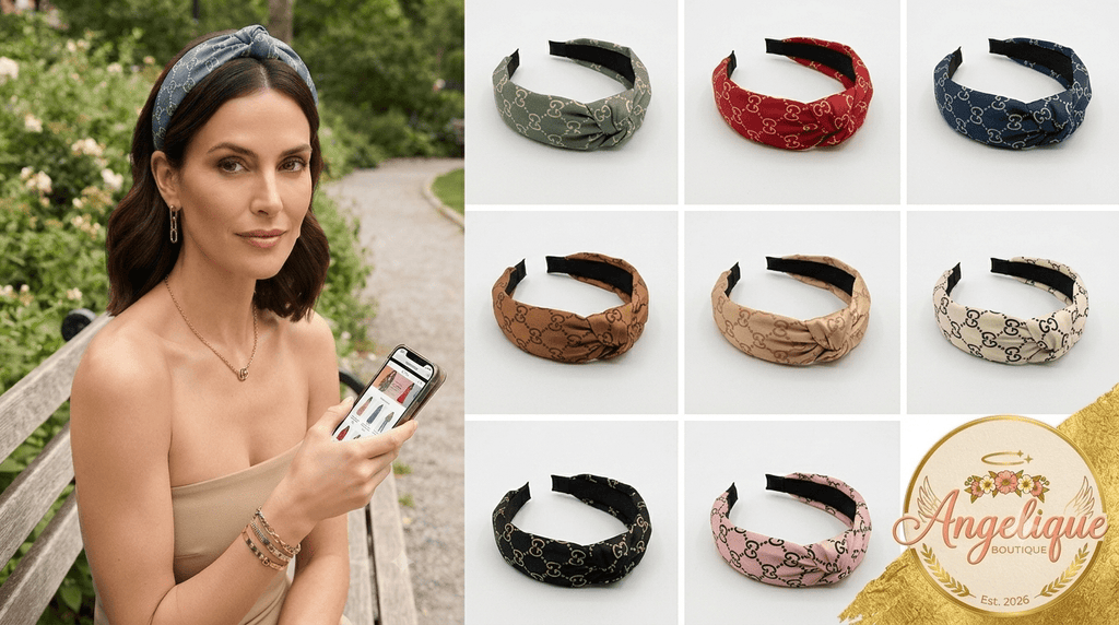 Designer-Inspired Knotted Headband – Multiple Colors - Angelique Boutique