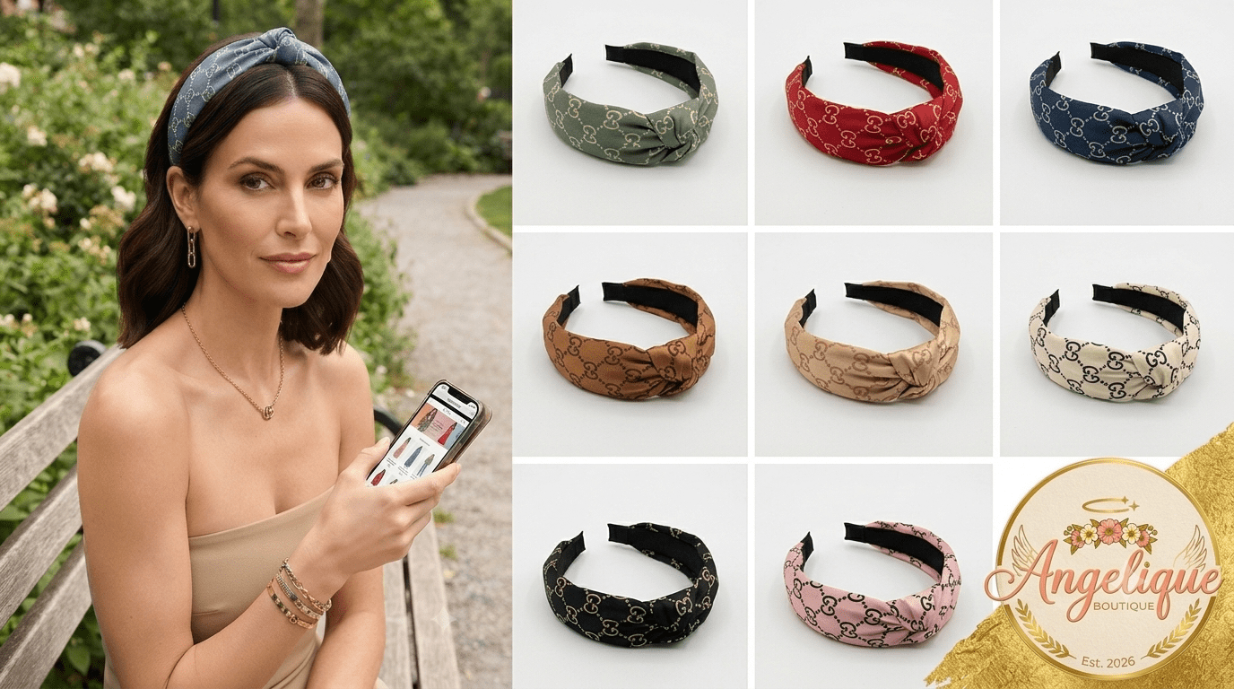 Designer-Inspired Knotted Headband – Multiple Colors - Angelique Boutique