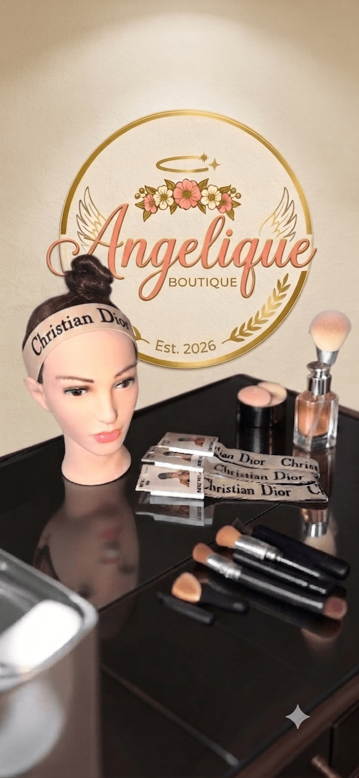 Designer-Inspired Logo Hair Bandana for Women - Angelique Boutique