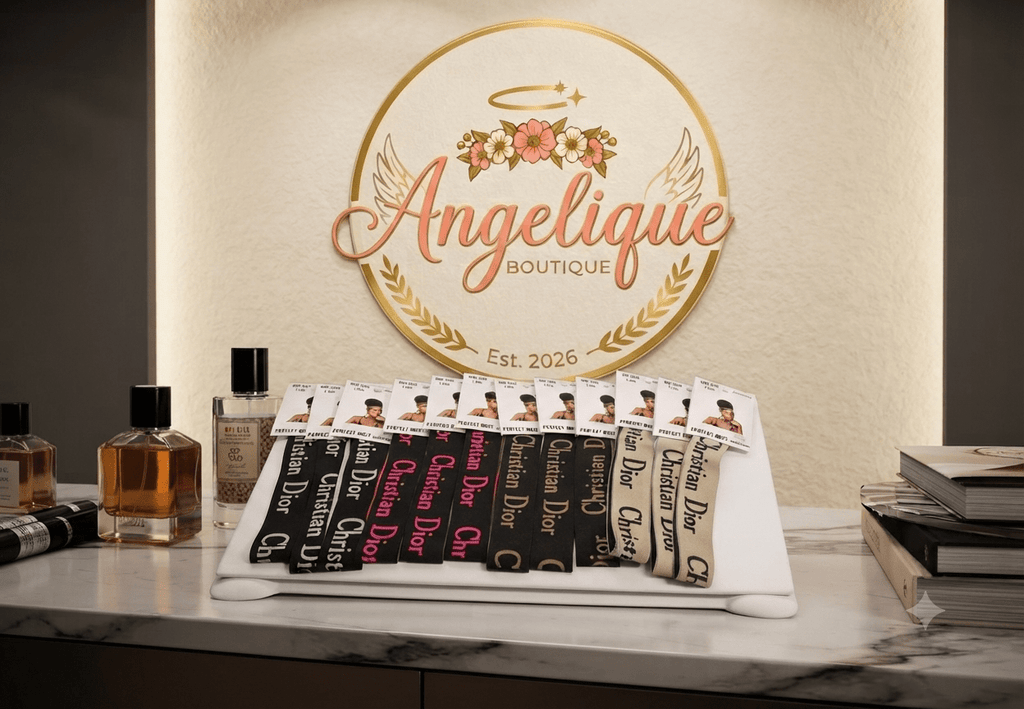 Designer-Inspired Logo Hair Bandana for Women - Angelique Boutique