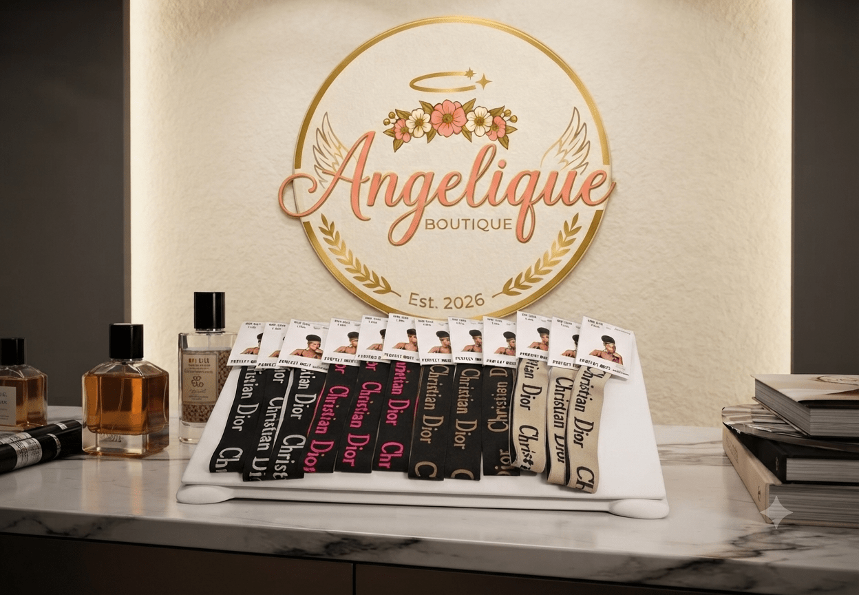 Designer-Inspired Logo Hair Bandana for Women - Angelique Boutique