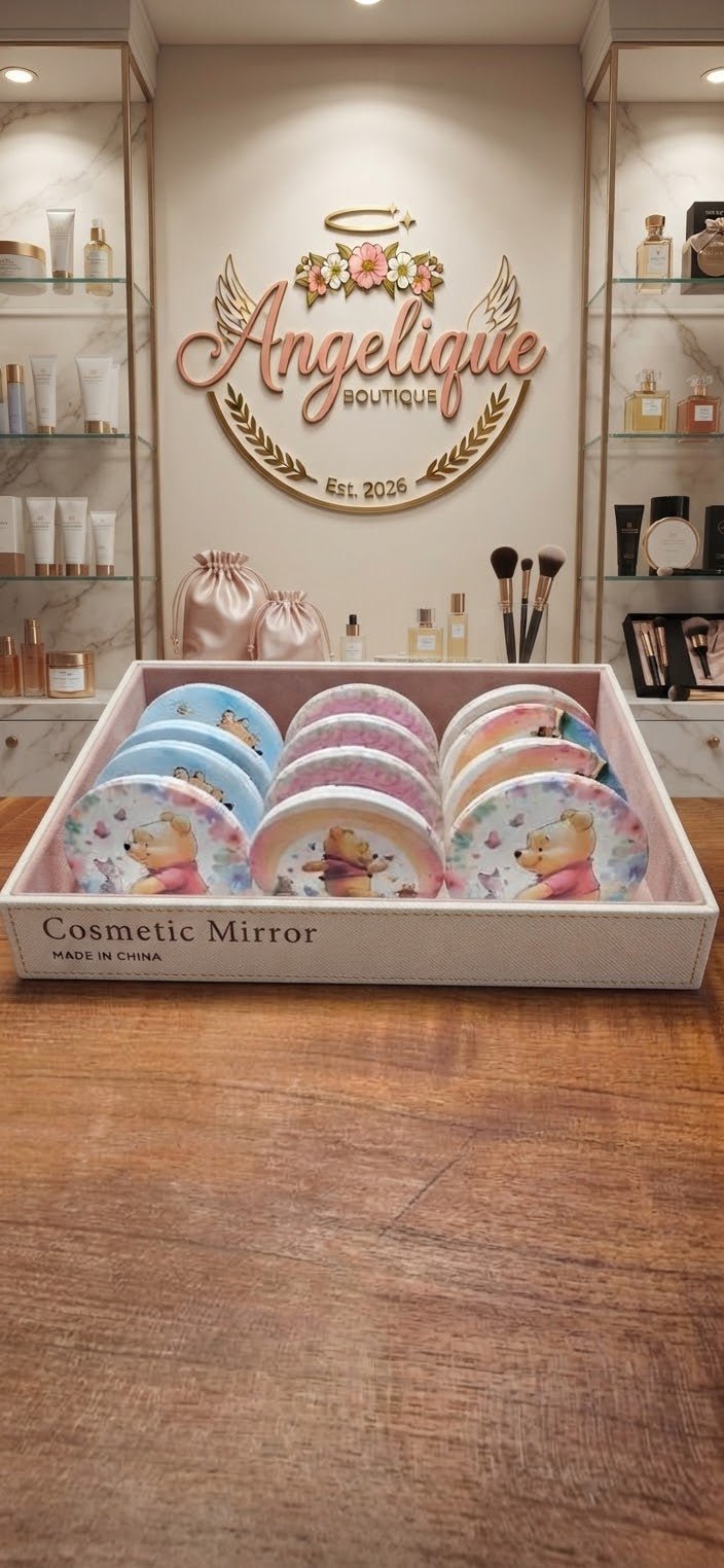 Double-Sided Plastic Cosmetic Mirror in Assorted Styles - Angelique Boutique