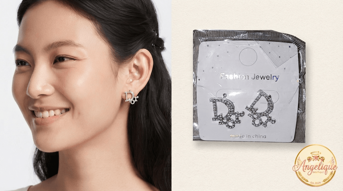 Elegant Crystal & Pearl Drop Earrings – 4 Styles - Angelique Boutique