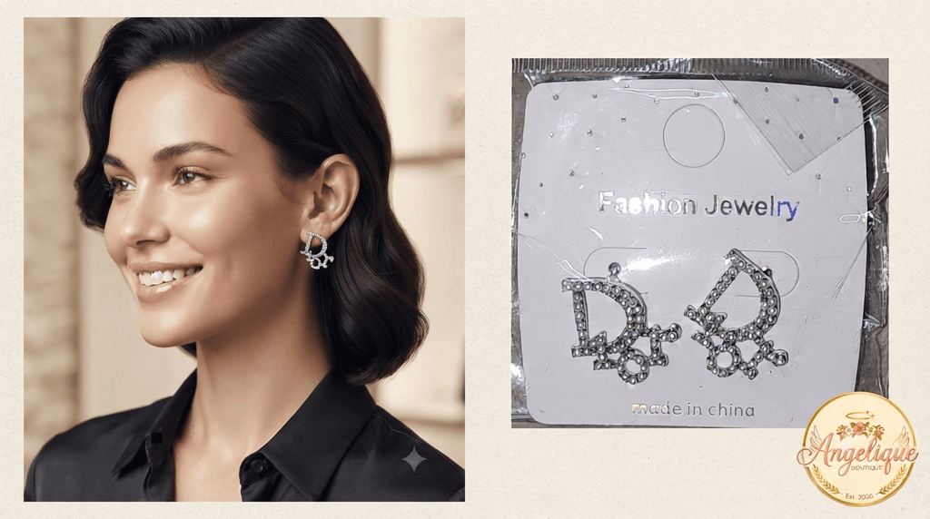 Elegant Crystal & Pearl Drop Earrings – 4 Styles - Angelique Boutique