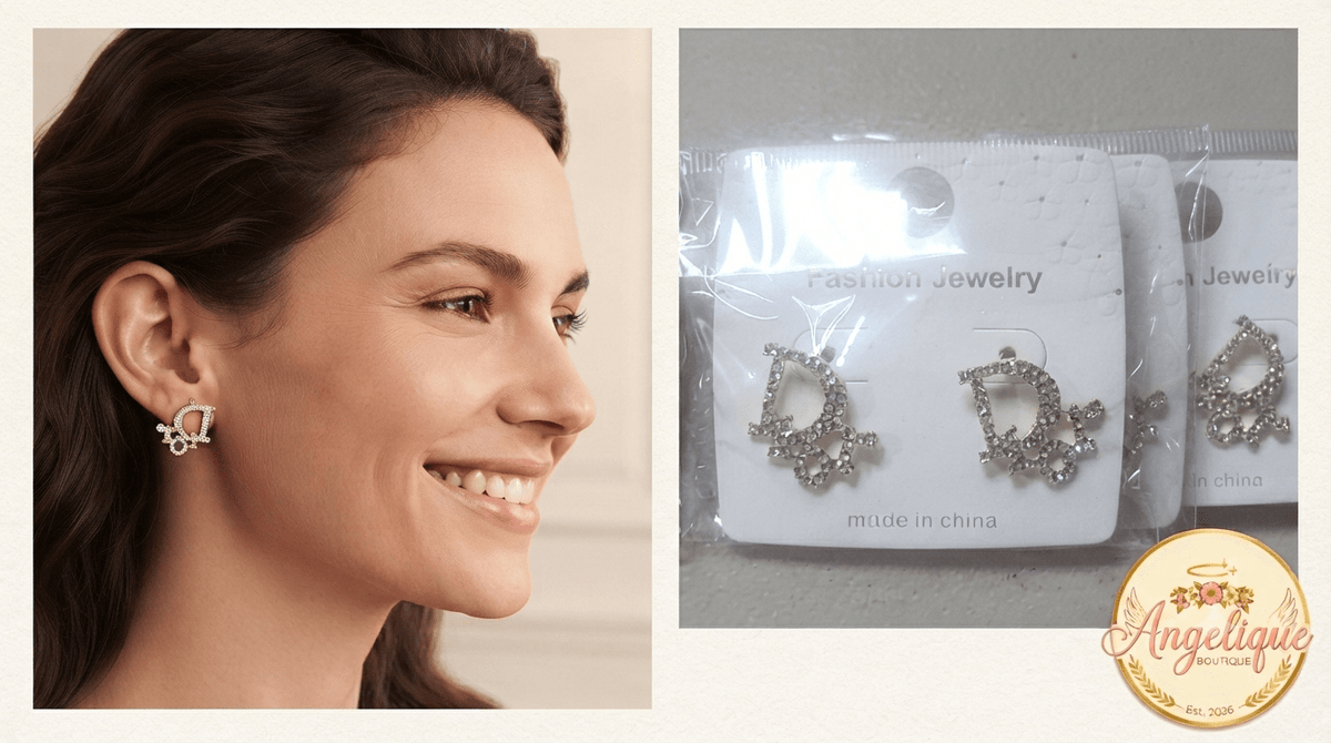 Elegant Crystal & Pearl Drop Earrings – 4 Styles - Angelique Boutique
