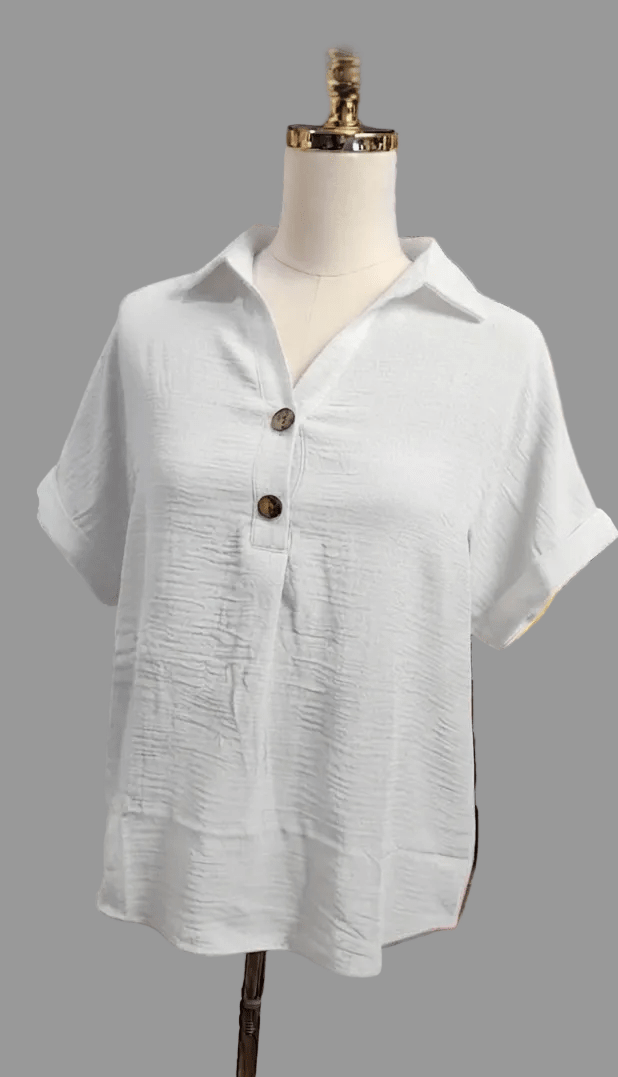Elegant Dressy Blouse – Stretch Women’s Top - Angelique Boutique